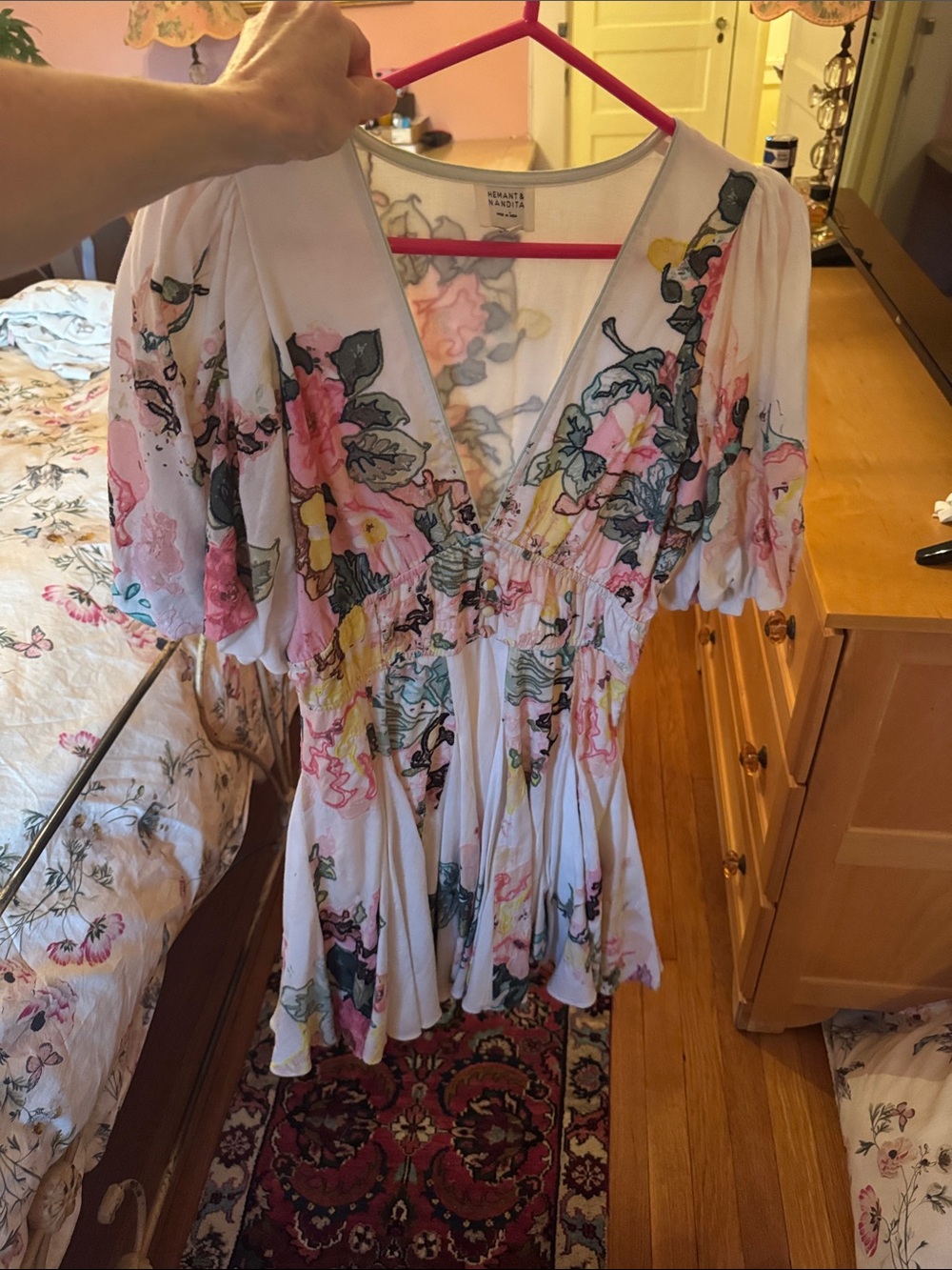 HEMANT & NANDITA Floral Dress - Picture 3 of 4